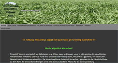 Desktop Screenshot of miscanthus-rhizome.de