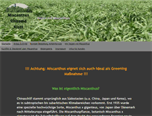 Tablet Screenshot of miscanthus-rhizome.de